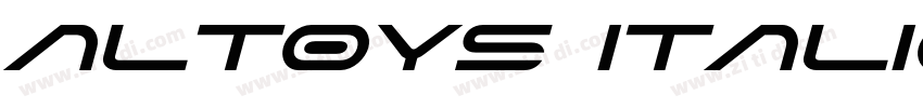 Altoys Italic字体转换